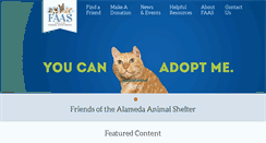 Desktop Screenshot of alamedaanimalshelter.org