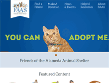 Tablet Screenshot of alamedaanimalshelter.org